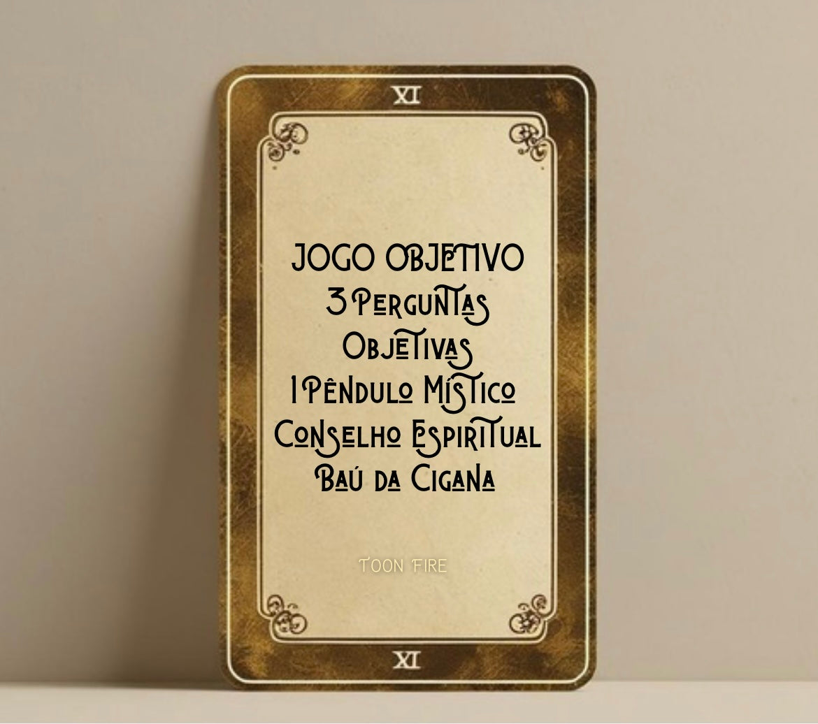 Combo Zenith - Pergunta objetiva, Pêndulo e Conselho Espiritual (Baú da Cigana)